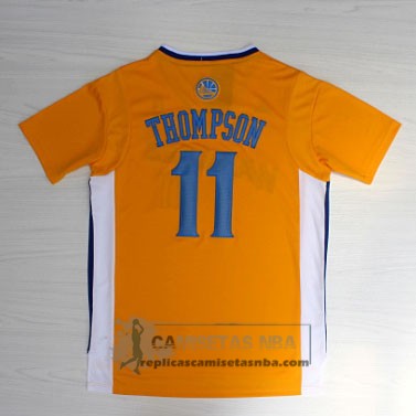 Camiseta Manga Corta Warriors Thompson Amarillo
